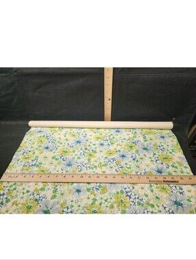 Vintage MJM Studios Spoonflower Pattern Mid Century Wallpaper Roll Partial 1-11